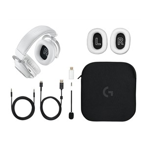 Logitech G 981-001269 headphones /headset Wireless Head-band Gaming Bluetooth White