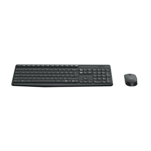 Logitech Keyboard MK235 Wireless KBD+Mouse Grey CZ
