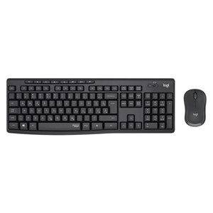 Logitech keyboard + mouse wireless Desktop MK295 SLO - graphite color SLO, silent