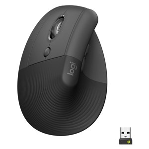 Logitech Lift LEFT Vertical Ergonomic Mouse, Graphite