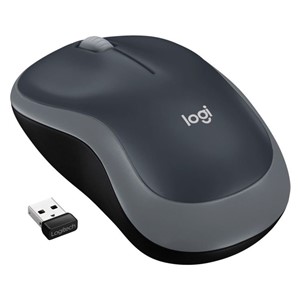 Logitech M185 Wireless Mini Mouse, Black-Gray