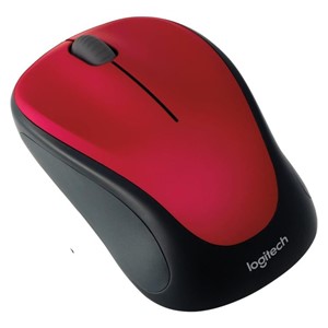 Logitech M235 Wireless Mini Mouse, Red