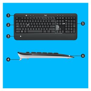 Logitech MK540 ADVANCED Wireless Keyboard and Mouse Combo 9