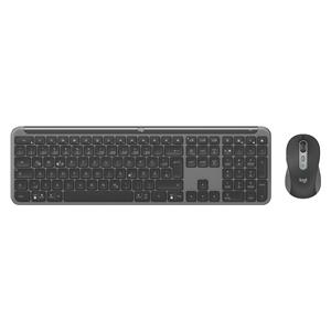 Logitech MK950 Signature for Business keyboard Mouse included Office RF Wireless + Bluetooth QWERTZ German Graphite