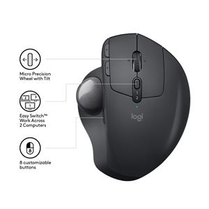 Logitech MX Ergo Mouse RF Wireless+Bluetooth 3