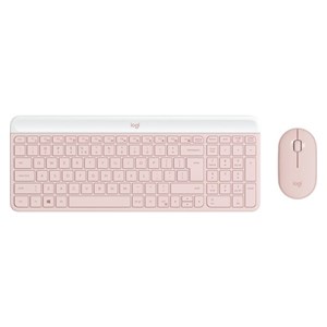 Logitech Slim Wireless Combo MK470, SLO engraving, pink