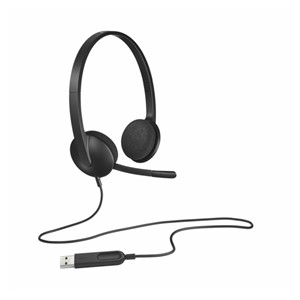 Logitech USB Headset H340 headphones with microphone