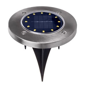 Maclean MCE318 LED Solar Pathway Lights with Ground Spike 12 LED SMD Neutral White 4000K 0.7 W Solar Lamp for Outdoor Path Light Garden Lights IP44