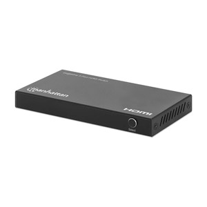 Manhattan 4K@60Hz 3-Port HDMI Switch, Switches Between Three HDMI Inputs on One HDMI Output (3x1), 18G, Automatic and Manual Switching, IR Remote Control, Black