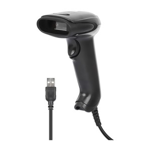 Manhattan Contact CCD Handheld Barcode Scanner, USB, 60mm Scan Width, Cable 152cm, Max Ambient Light 5,000 lux (sunlight), Black, Three Year Warranty