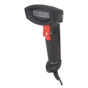 Manhattan Linear CCD Handheld Barcode Scanner, USB, 500mm Scan Depth, IP54 rating, Cable length 1.5m, Max Ambient Light 100,000 lux (sunlight), Black, Three Year Warranty
