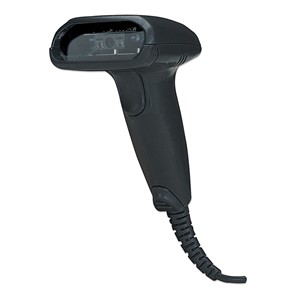 Manhattan Long Range CCD Handheld Barcode Scanner, USB, 500mm Scan Depth, Cable 1.5m, Max Ambient Light 10,000 lux (sunlight), Black, Three Year Warranty
