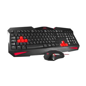 Mars Gaming MCP1 keyboard Mouse included Black, Red