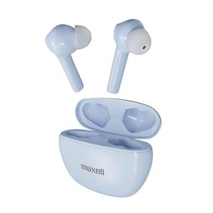 Maxell Dynamic+ wireless headphones with charging case Bluetooth blue