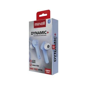 Maxell Dynamic+ wireless headphones with charging case Bluetooth blue 3