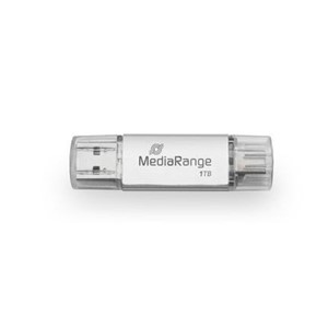 MediaRange MR941-1 USB flash drive 1 TB USB Type-A /USB Type-C 3.2 Gen 1 (3.1 Gen 1) Silver
