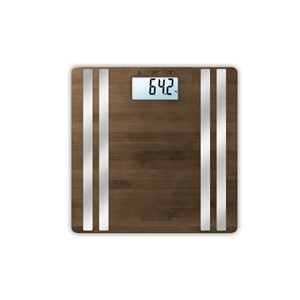Medisana BS 552 Rectangle Bamboo, Silver Electronic personal scale