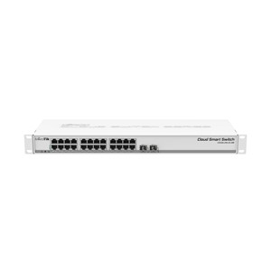 Mikrotik CSS326-24G-2S+RM network switch Managed Gigabit Ethernet (10 /100 /1000) Power over Ethernet (PoE) 1U White