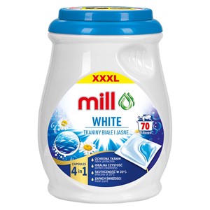 MILL PRO 2k laundry capsules White 70 pcs