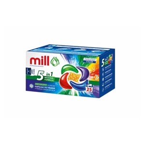 MILL PRO 5k laundry capsules + COLOR softening beads, 25 pcs.