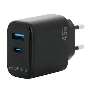 Mobilis 001363 mobile device charger Universal Black AC Auto 2