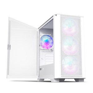 Montech AIR 100 ARGB, Micro-ATX, Tempered Glass - white