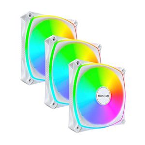 Montech RX120 PRO Computer case Fan 12 cm White 3 pc(s)
