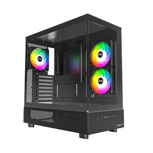 Montech XR Midi-Tower, Tempered Glass - black