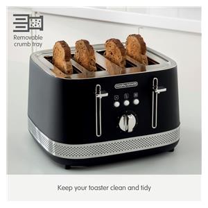 Morphy Richards Illumination black 4 slice toaster 3