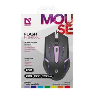 MOUSE DEFENDER FLASH MB-600L OPTIC LED 1200dpi 4P