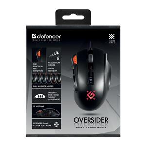 MOUSE DEFENDER GM-917 OVERSIDER RGB OPTIC 12000dpi 12P 3