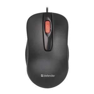 MOUSE DEFENDER POINT MM-756 BLACK OTPICAL 1000DPI 3P 5