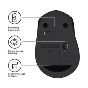 MOUSE LOGITECH M330 SILENT PLUS BLACK 3