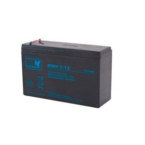 MPL MW POWER MWH 5-12L UPS battery Lead-acid accumulator VRLA AGM Maintenance-free 12 V 6 Ah Black