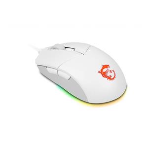 MSI CLUTCH GM11 WHITE Gaming Mouse '2-Zone RGB, upto 5000 DPI, 6 Programmable button, Symmetrical design, OMRON Switches, Center' 2