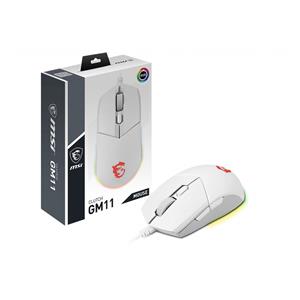 MSI CLUTCH GM11 WHITE Gaming Mouse '2-Zone RGB, upto 5000 DPI, 6 Programmable button, Symmetrical design, OMRON Switches, Center' 3