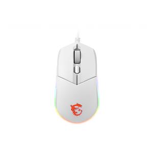 MSI CLUTCH GM11 WHITE Gaming Mouse '2-Zone RGB, upto 5000 DPI, 6 Programmable button, Symmetrical design, OMRON Switches, Center' 4