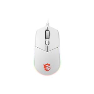 MSI CLUTCH GM11 WHITE Gaming Mouse '2-Zone RGB, upto 5000 DPI, 6 Programmable button, Symmetrical design, OMRON Switches, Center'