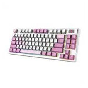 MSI FORGE GK600 TKL WIRELESS VIOLET keyboard Gaming USB + Bluetooth QWERTY Spanish Pink, Violet, White