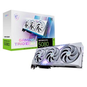 MSI GAMING GEFORCE RTX 5080 16G TRIO OC WHITE graphics card NVIDIA 16 GB GDDR7