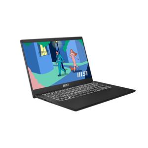 MSI Modern 14 C12MO-868PL Laptop 35.6 cm (14") Full HD Intel® Core™ i5-1235U 16 GB DDR4-SDRAM 512 GB SSD Wi-Fi 6 (802.11ax) Windows 11 Home Black