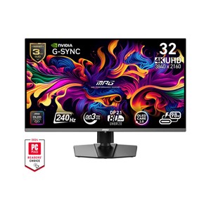 MSI MPG 322URX QD-OLED computer monitor 80 cm (31.5) 3840 x 2160 pixels 4K Ultra HD Black