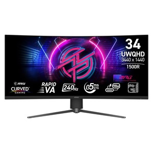 MSI MPG 346CQRF X24 computer monitor 86.4 cm (34) 3440 x 1440 pixels UltraWide Quad HD Black