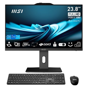 MSI Pro AP242P 14M-892XEU Intel® Core™ i5 i5-14400 60.5 cm (23.8) 1920 x 1080 pixels All-in-One PC 16 GB DDR5-SDRAM 500 GB SSD NoOS Wi-Fi 6E (802.11ax) Black