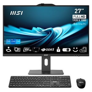 MSI Pro AP272P Intel® Core™ i5 68.6 cm (27) 1920 x 1080 pixels All-in-One PC 16 GB DDR4-SDRAM 512 GB SSD Windows 11 Pro Wi-Fi 6 (802.11ax) Black