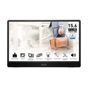 MSI PRO MP161DE E2 computer monitor 39.6 cm (15.6) 1920 x 1080 pixels Full HD LED Black