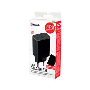 Msonic MY6623K Wall Charger USB-C PD 4