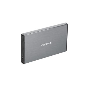 NATEC HDD ENCLOSURE RHINO GO (USB 3.0, 2.5, GREY)