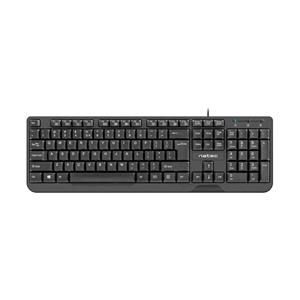 NATEC KEYBOARD TROUT SLIM USB, US LAYOUT, BLACK