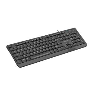 NATEC KEYBOARD TROUT SLIM USB, US LAYOUT, BLACK 4